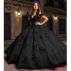 Royal Blue Off the Shoulder Puffy Quinceanera Dresses - Curvevia