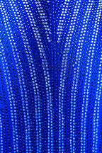 Royal Blue Sparkly Sweetheart Sheath Homecoming Dress With Beading - Curvevia