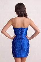 Yellow Sweetheart Sheath Satin Corset Homecoming Dress With Pearl - Curvevia