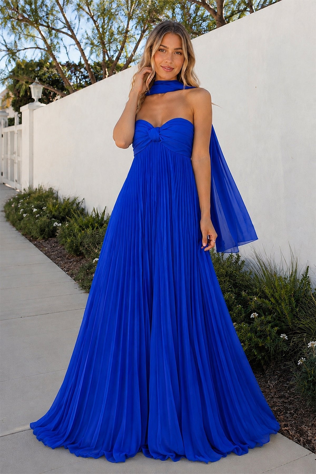A Line Light Pink Sweetheart Chiffon Long Prom Dress - Curvevia