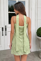 Red Jacquard Chiffon Cami Straps Sheath Homecoming Dress with Scarf - Curvevia