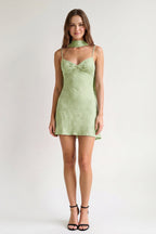 Red Jacquard Chiffon Cami Straps Sheath Homecoming Dress with Scarf - Curvevia