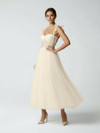 Sex Short White Wedding Dresses With Tulle Tea-Length - Curvevia