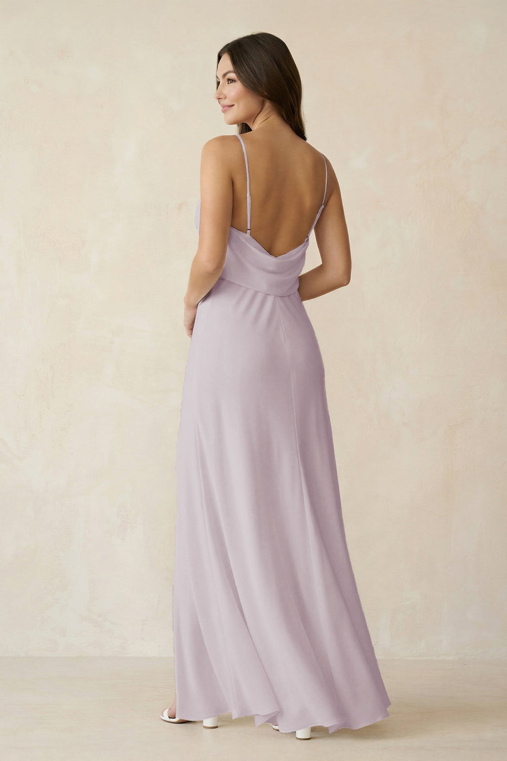 Sheath Satin Bridesmaid Dress with Side Slit in Dusk - Curvevia