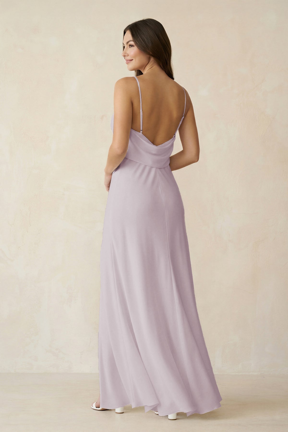 Sheath Satin Bridesmaid Dress with Side Slit in Dusk - Curvevia