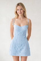 Pink A-Line Appliqued Spaghetti Straps Short Homecoming Dress - Curvevia