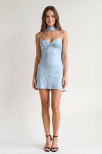 Red Jacquard Chiffon Cami Straps Sheath Homecoming Dress with Scarf - Curvevia