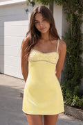 Sky Blue Spaghetti Straps Satin Sheath Homecoming Dress With Rhinestones - Curvevia