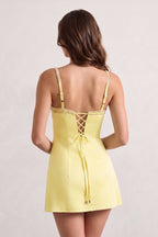 Sky Blue Spaghetti Straps Satin Sheath Homecoming Dress With Rhinestones - Curvevia