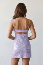 Sky Blue Sparkly Spaghetti Straps Sheath Satin Homecoming Dress With Sequins - Curvevia
