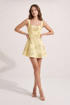 Sky Blue Square Neck Embroidered Flower Lace A-Line Homecoming Dress - Curvevia
