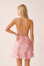 Spaghetti Straps A-Line Embroidered Tulle Homecoming Dress - Curvevia