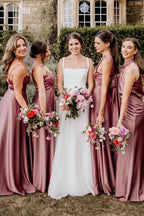 Chaming A-Line Square Neck White Wedding Dresses - Curvevia