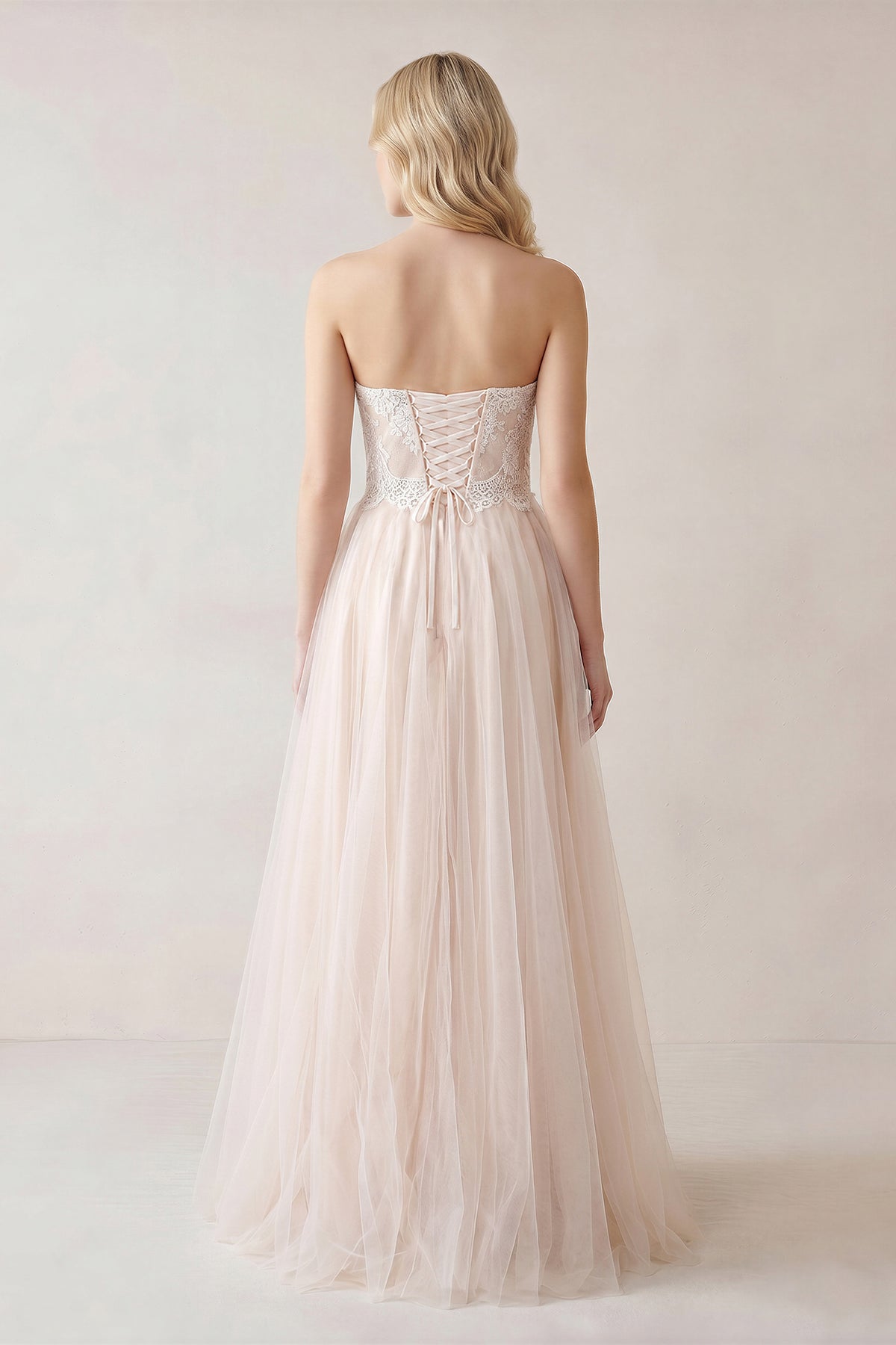 Sweetheart A-Line Tulle Lace Appliques Sleeveless Wedding Dress - Curvevia