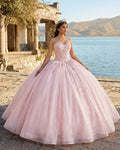 Sweetheart Pink Ball Gown Birthday Quinceanera Dresses - Curvevia