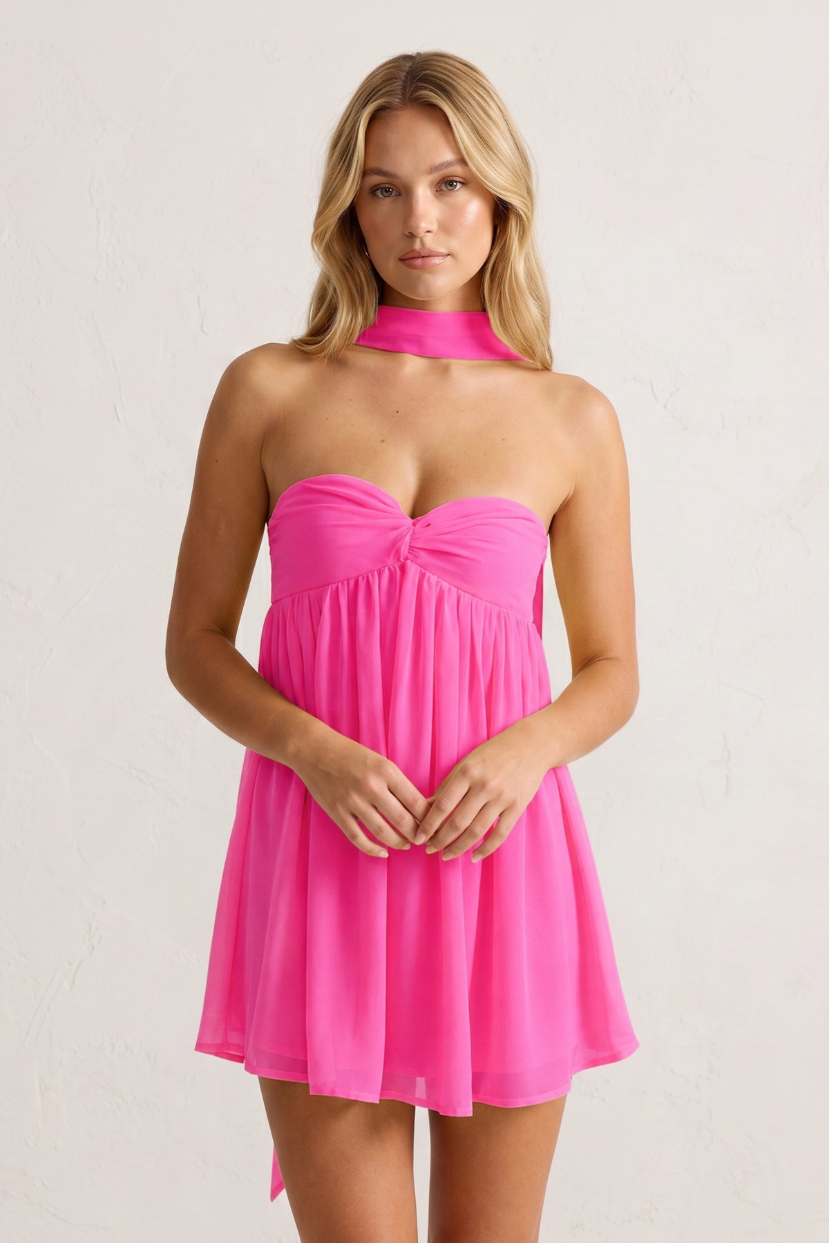 Sweetheart Ruched A-Line Chiffon Homecoming Dress - Curvevia