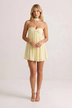 Sweetheart Ruched A-Line Chiffon Homecoming Dress - Curvevia