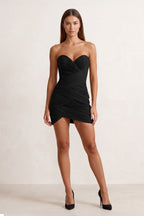 Sweetheart Sheath Pleated Chiffon Homecoming Dress - Curvevia
