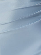 Sky Blue Bodycon Satin Sweetheart Beaded Mini Homecoming Dresses with Slit - Curvevia