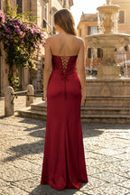Sweetheart Aqua Blue Sheath Long Prom Dresses - Curvevia