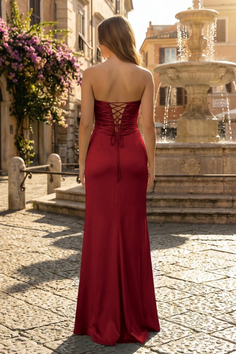 Sweetheart Aqua Blue Sheath Long Prom Dresses - Curvevia