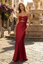Sweetheart Aqua Blue Sheath Long Prom Dresses - Curvevia