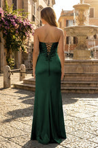 Sweetheart Aqua Blue Sheath Long Prom Dresses - Curvevia