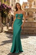 Sweetheart Aqua Blue Sheath Long Prom Dresses - Curvevia
