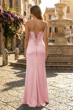Sweetheart Aqua Blue Sheath Long Prom Dresses - Curvevia