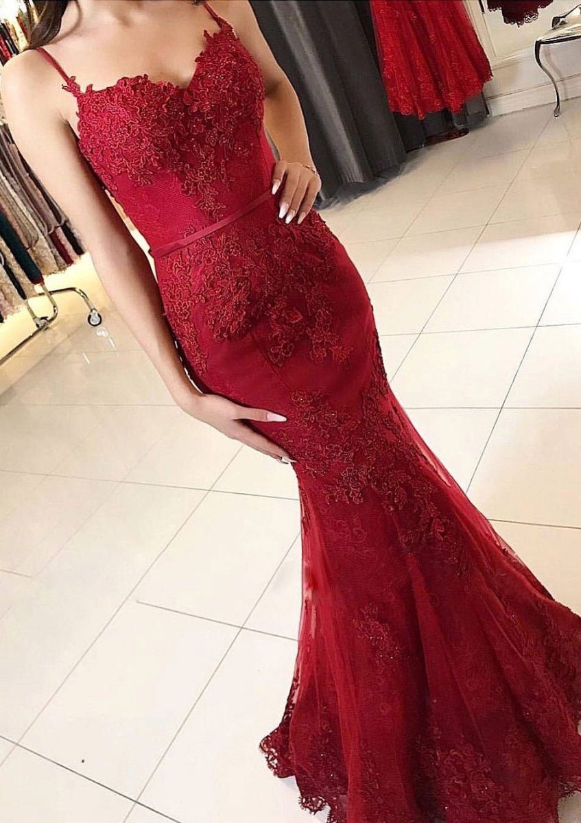 Mermaid Sweetheart Sleeveless Floor-Length Tulle Evening Dress With Appliqued - Curvevia