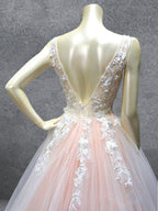Turquoise Lace Applique Ball Gown Long Ball Gowns Quinceanera Dress - Curvevia