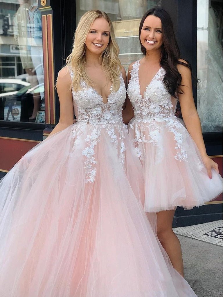 Turquoise Lace Applique Ball Gown Long Ball Gowns Quinceanera Dress - Curvevia