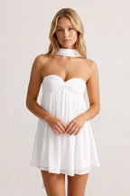 Sweetheart Ruched A-Line Chiffon Homecoming Dress - Curvevia