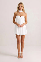 Sweetheart Ruched A-Line Chiffon Homecoming Dress - Curvevia
