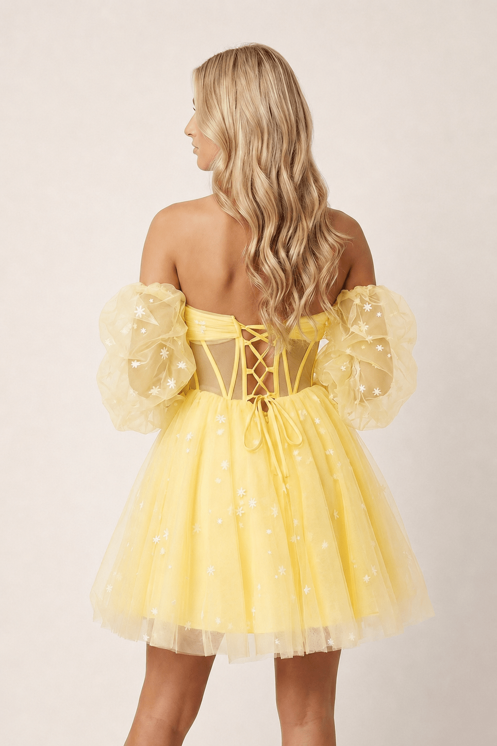 A-Line Pleated Tulle Wedding Guest Dress - Curvevia