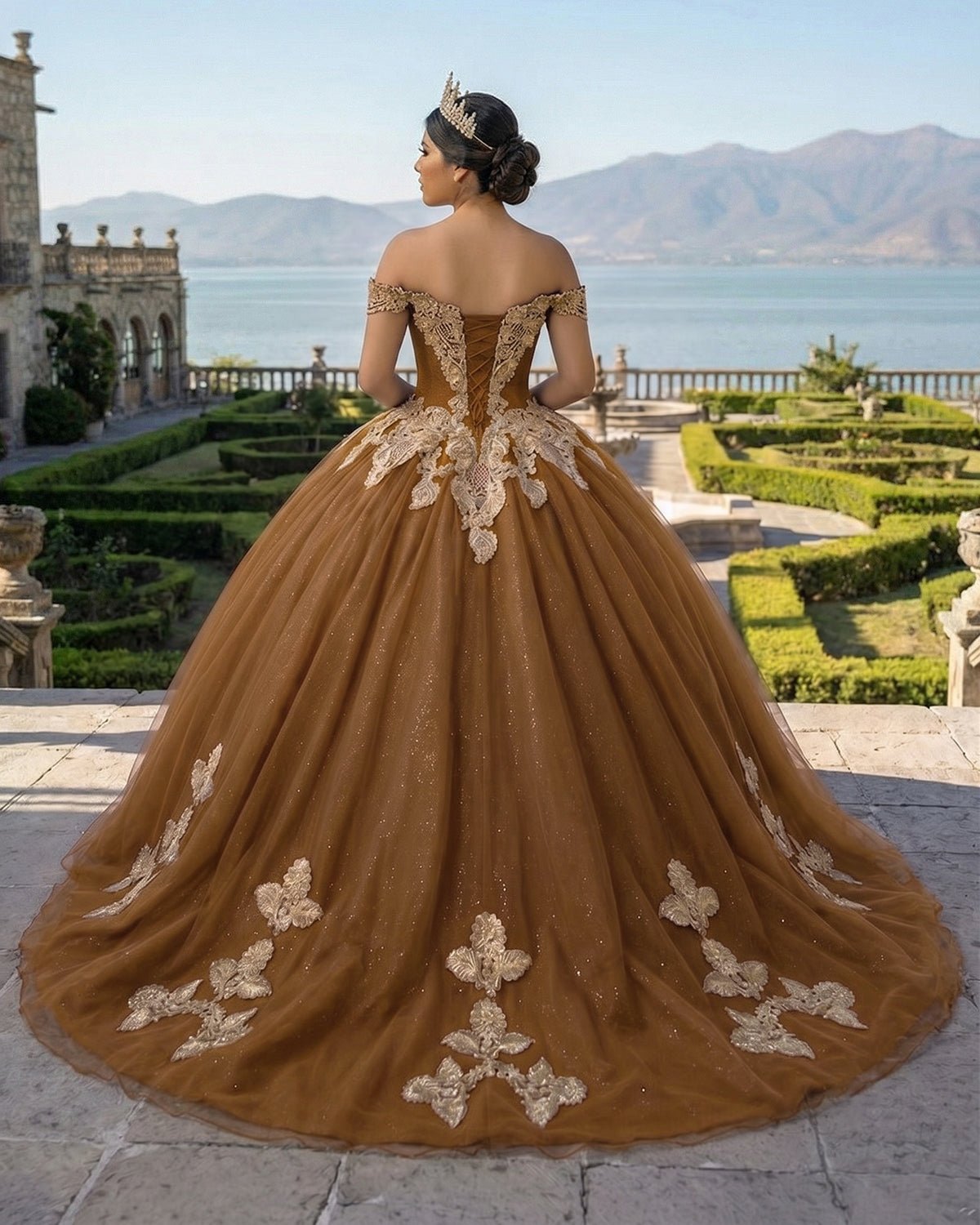 Royal Blue Off the Shoulder Quinceanera Dresses with Appliques - Curvevia