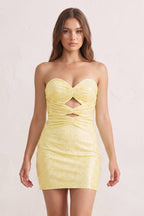 Orange Sheath Sweetheart Sequined Cut Out Short Homecoming & Cocktail Dresses - Curvevia