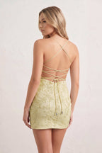 Sheath Spaghetti Straps Lace Short Homecoming Dresses - Curvevia
