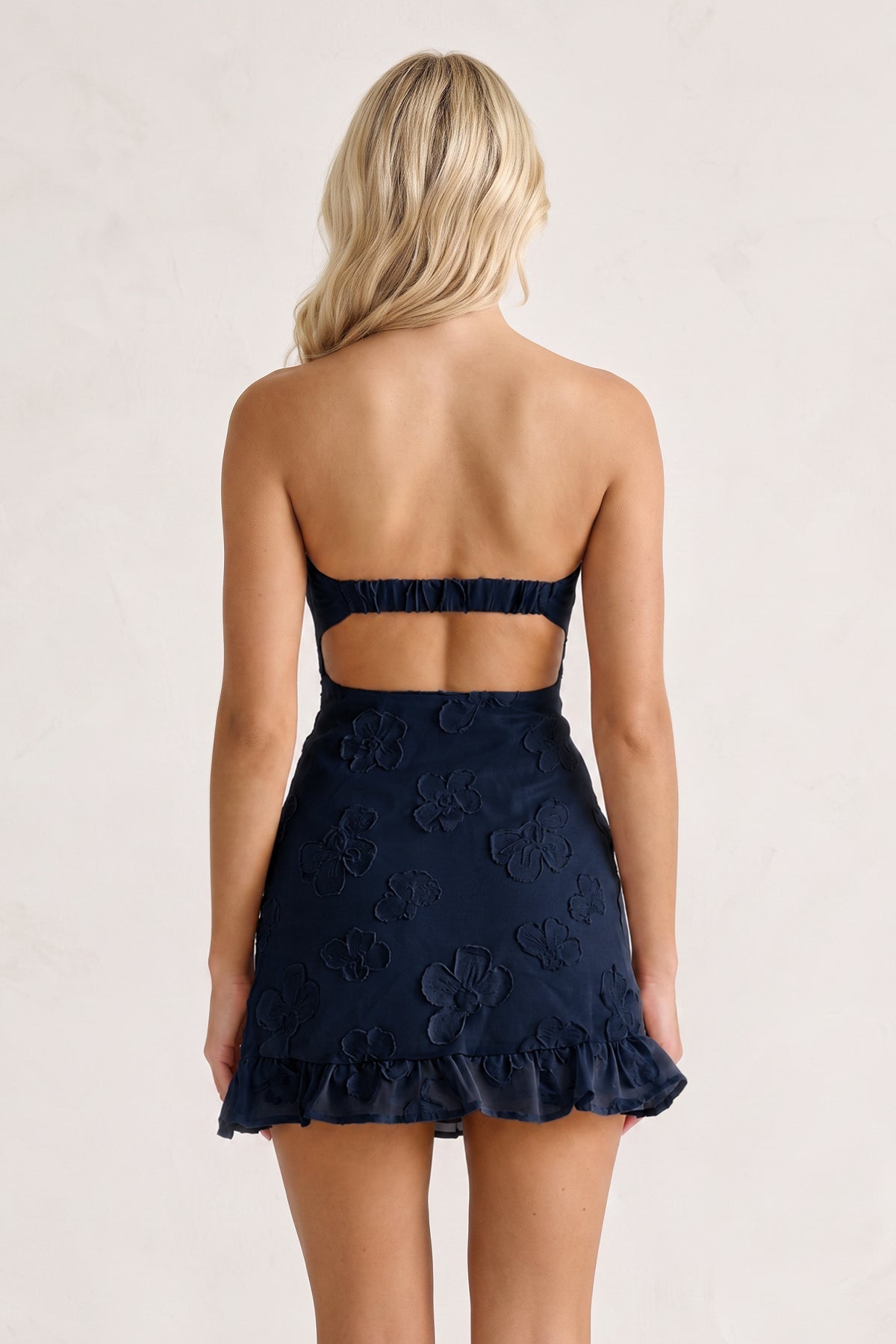 Yellow Sweetheart Embroidered Tulle Ruffled A-Line Homecoming Dress - Curvevia