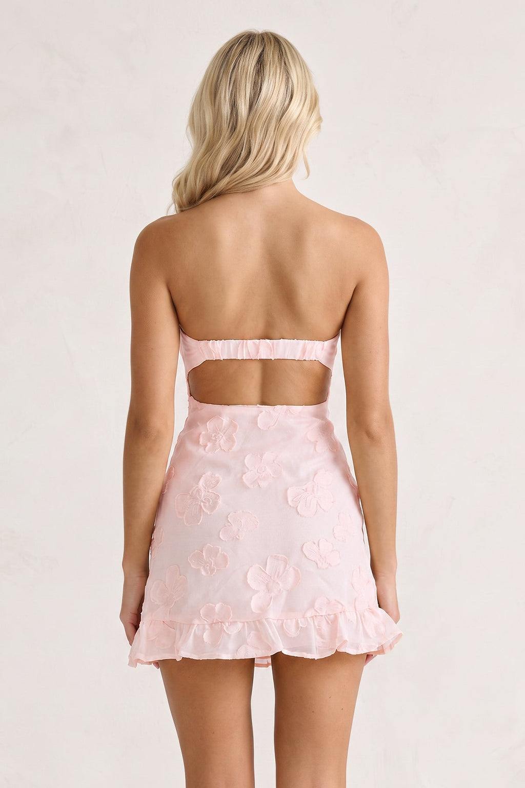 Yellow Sweetheart Embroidered Tulle Ruffled A-Line Homecoming Dress - Curvevia