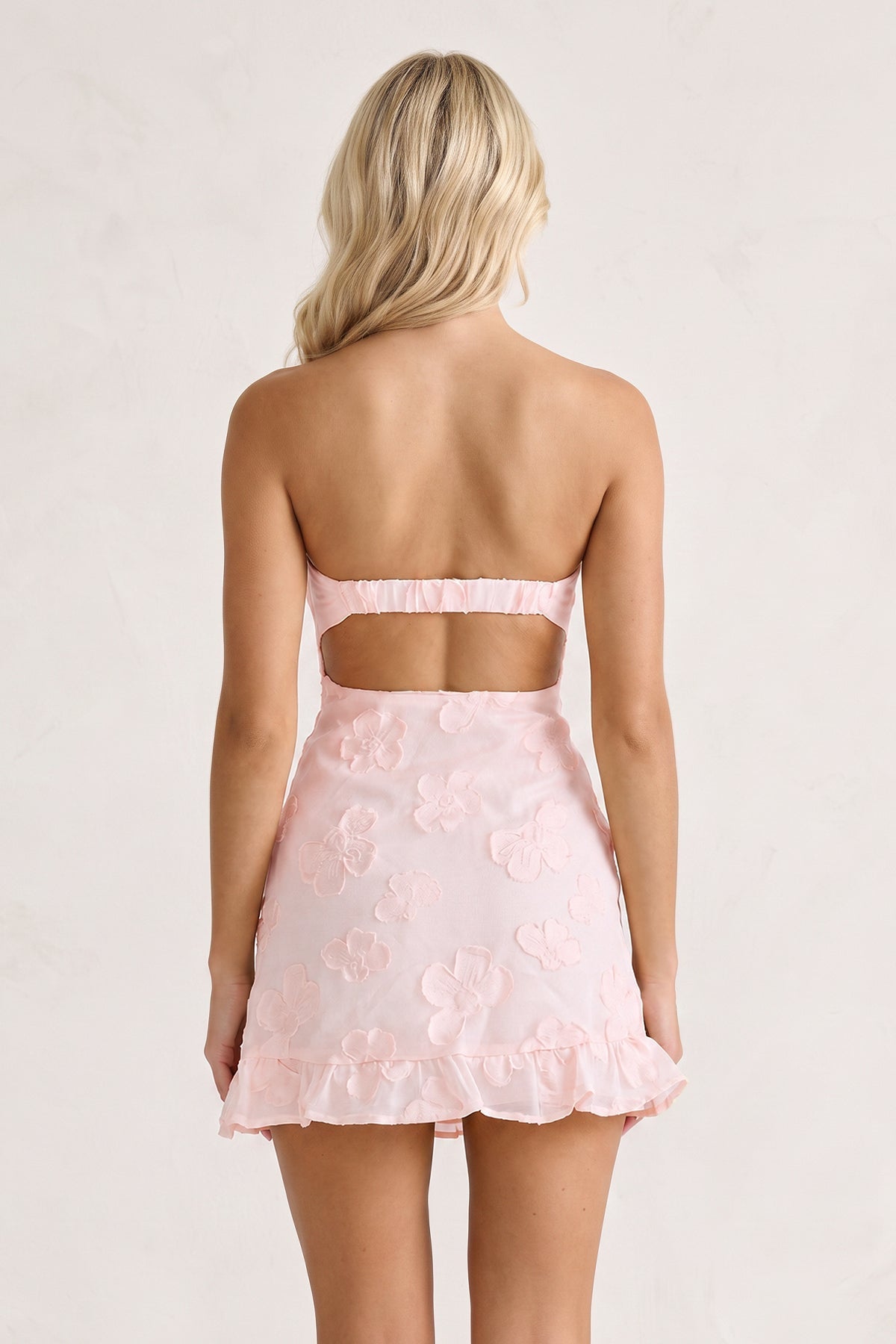 Yellow Sweetheart Embroidered Tulle Ruffled A-Line Homecoming Dress - Curvevia