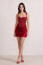 Yellow Sweetheart Sheath Ruched Linen Homecoming Dress with Pearl - Curvevia